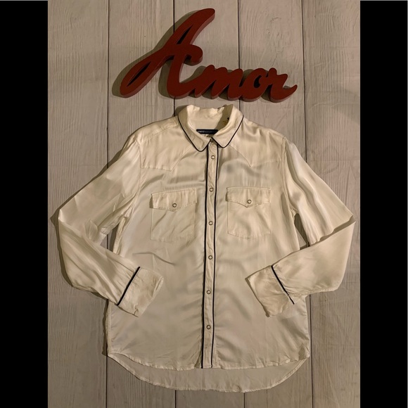 NWT Levi’s Made & Crafted Size Medium Western Smiley Top - Picture 9 of 9